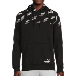 PUMA Power AOP Logo Hoodie size L